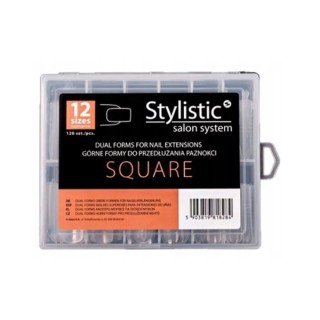 Claresa Stylistic Dual Form Nail Extension Forms Square 120 pcs
