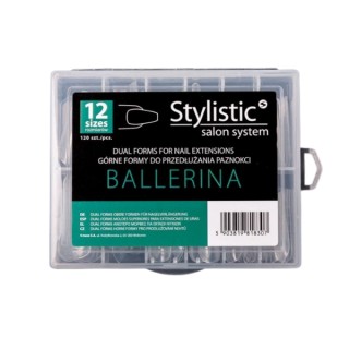 Claresa Stylistic Dual Form Ballerina Nail Extension Forms 120 pcs