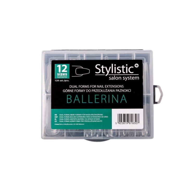 Claresa Stylistic Dual Form Ballerina Nail Extension Forms 120 pcs