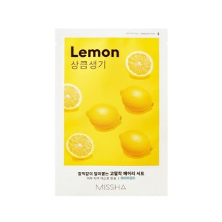 Missha Airy Fit Sheet Mask Lemon hydraterend sheetmasker 19 g
