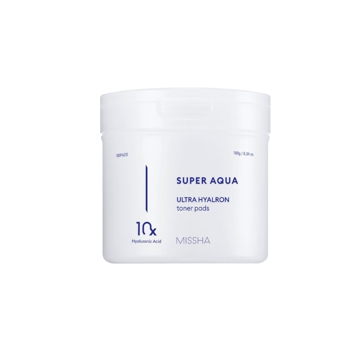 Тонізуючі диски для обличчя Missha Super Aqua Ultra Hyalron 90 шт.