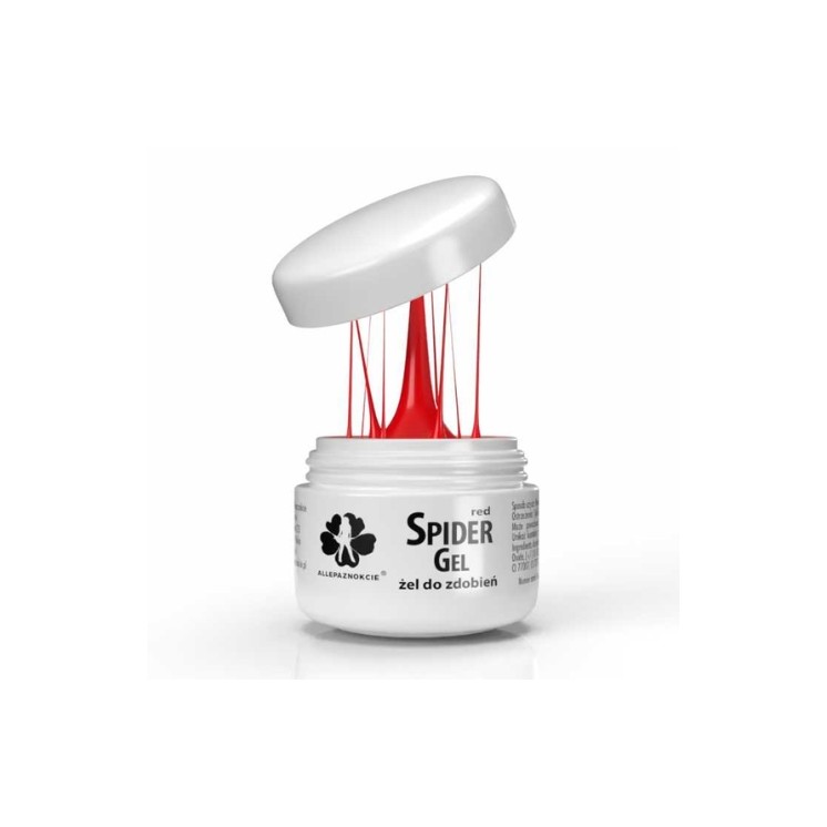 MollyLac Spider Gel Gel voor decoraties Red 3 ml