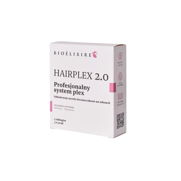 BioElixire Hairplex 2.0 professionele herstellende behandeling voor beschadigd haar 3x50 ml