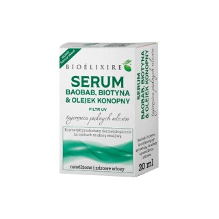 BioElixire Silikon-Haarserum Baobab + Biotin und Hanföl 20 ml