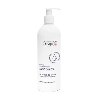 Ziaja Med Soin ultra-hydratant à 5 % d'urée Émulsion corporelle pour les dysfonctionnements de la peau sèche 400 ml