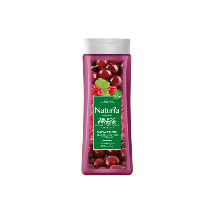 Joanna NATURIA Żel pod prysznic wiśnia i czerwona porzeczka 300 ml