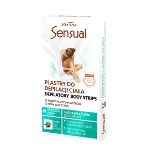 Joanna SENSUAL Wax strips for body depilation Aloe