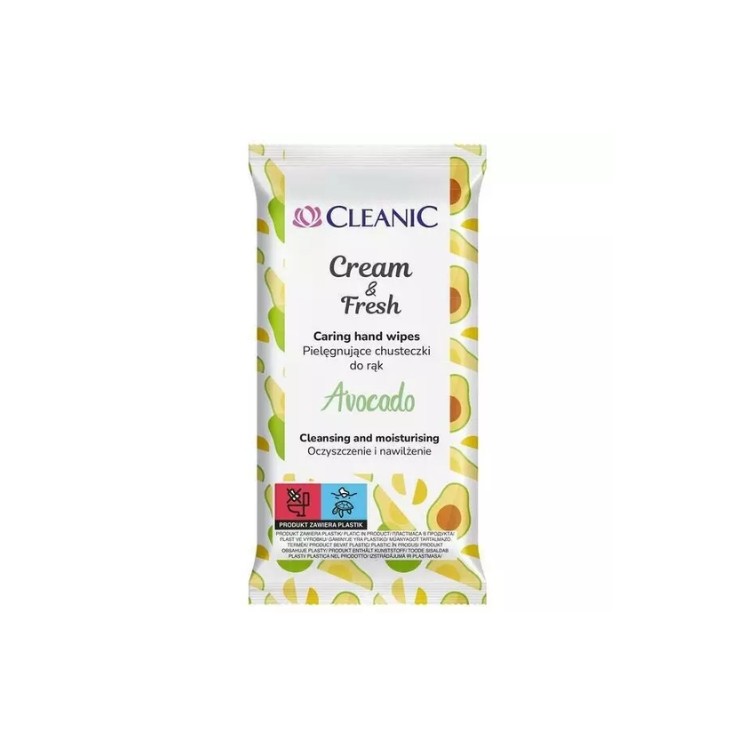 Cream Cleanic et lingettes pour les mains Avocado Fresh 15