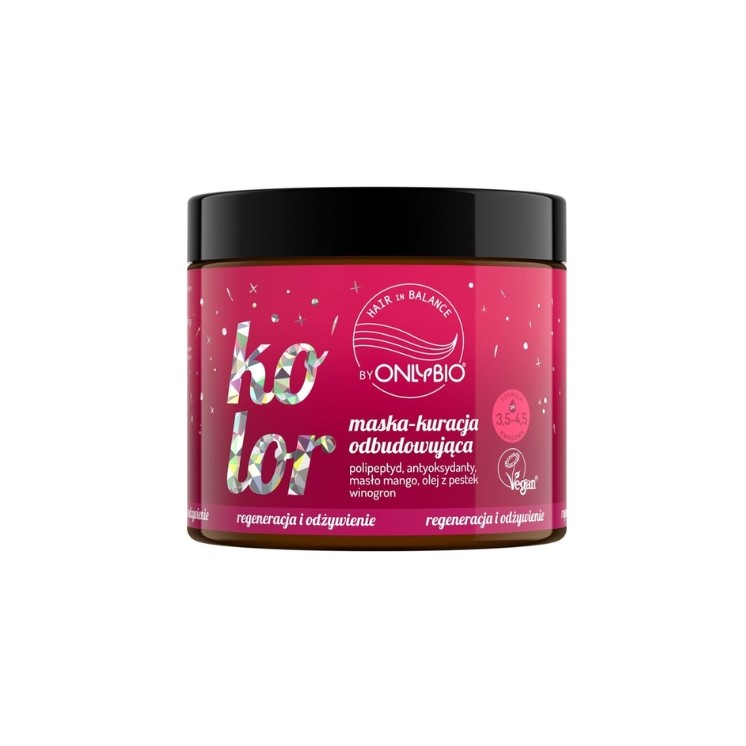 ONLYBIO Hair in Balance Color Mask - herstellende behandeling 280 ml