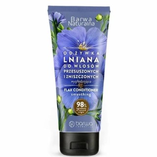 Barwa Naturalna Smoothing Conditioner für fettiges und strapaziertes Haar Leinen (Tube) 200 ml