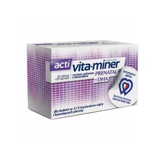 Acti Vita -Miner Prenatale DHA 30 capsules