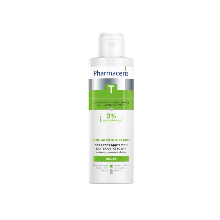 Pharmaceris T SEBO-ALMOND-CLARIS Bakteriostatyczny Płyn 3% kwasu migdałowego 190 ml