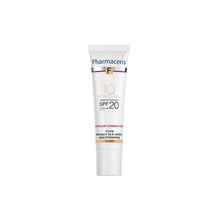 Pharmaceris F Capilar-Correction kryjący Fluid do cery naczynkowej SPF20 /10/ Porcelain 30 ml