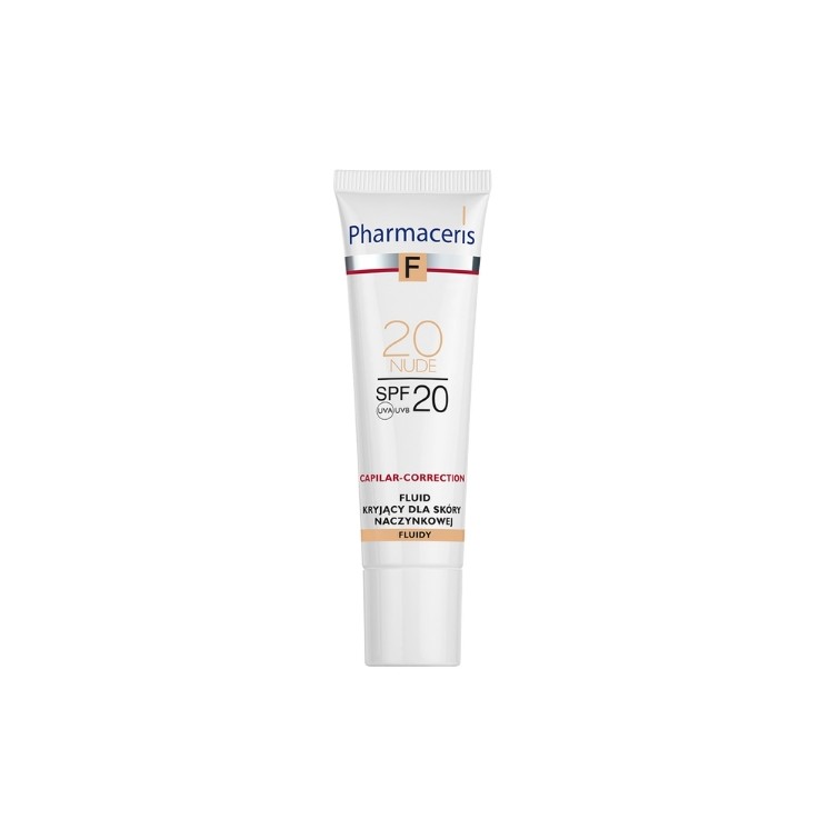 Pharmaceris F Capilar-Correction kryjący Fluid do cery naczynkowej SPF20 /20/ Nude 30 ml