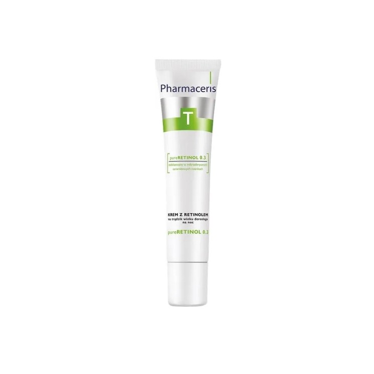 Pharmaceris T Pure Retinol 0.3 Retinolcreme gegen Akne bei ego in der Nacht, 40 ml