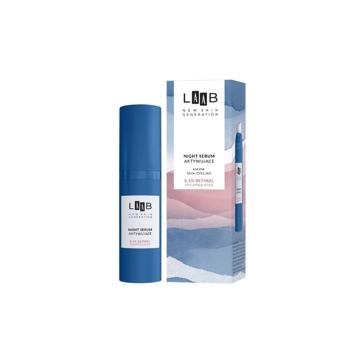 Нічна сироватка для обличчя AA LAAB AM:PM Skin Cycling, що активує шкіру, 30 мл