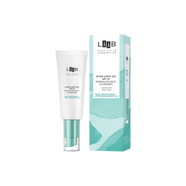 AA LAAB Clear Skin Solution Ultralichte normaliserende en beschermende gezichtsgel SPF50 40 ml