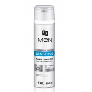 AA Men Sensitive Pianka do golenia łagodząco-ochronna 300 ml