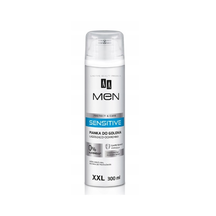 AA Men Sensitive Verzachtende en beschermende scheerschuim 300 ml