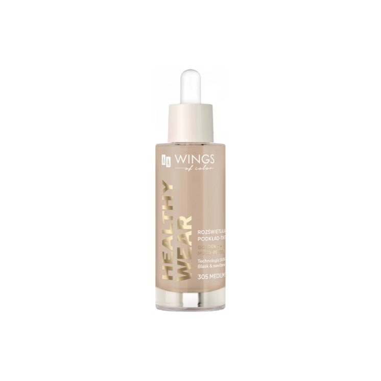 AA Wings of Color Healthy Wear rozświetlający Podkład do twarzy /305/ Medium Beige 30 ml