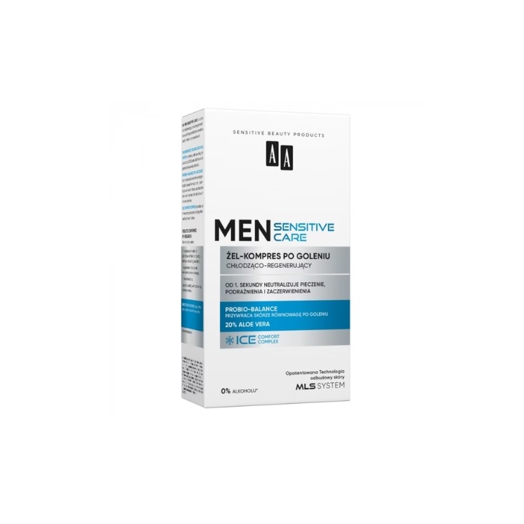 AA Men Sensitive Aftershave Gel-Kompresse kühlend-regenerierend 100 ml