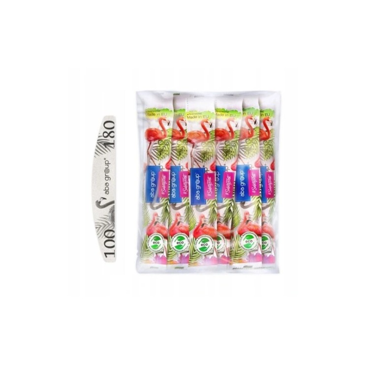 Lime à ongles demi-lune Aba Group Standard Flaming 100/180, lot de 25 pièces