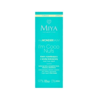 Miya Cosmetics myWONDERbalm feuchtigkeitsspendende Gesichtscreme mit Kokoswasser I'm Coco Nuts 75 ml