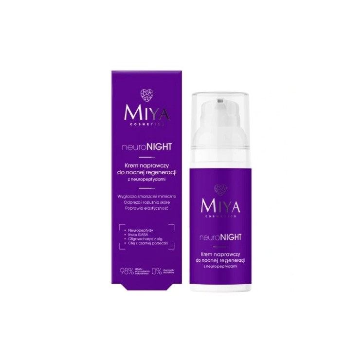 Miya Cosmetics neuroNIGHT Repair Nachtcrème met neuropeptiden 50 ml