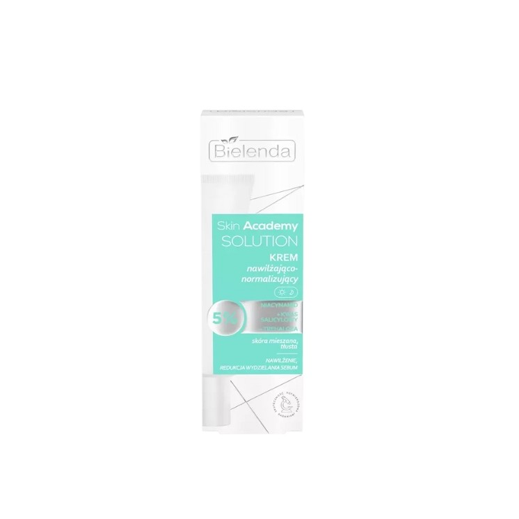 Зволожувальний та нормалізуючий крем для обличчя Bielenda Skin Academy Solutions 50 мл
