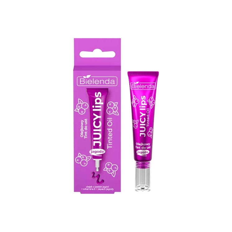 Bielenda Juicy Tint Lip Oil Lip Tint Berry 10 g