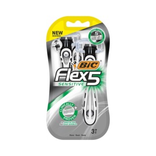 Бритва Sensitive BIC Flex5, 3 шт.