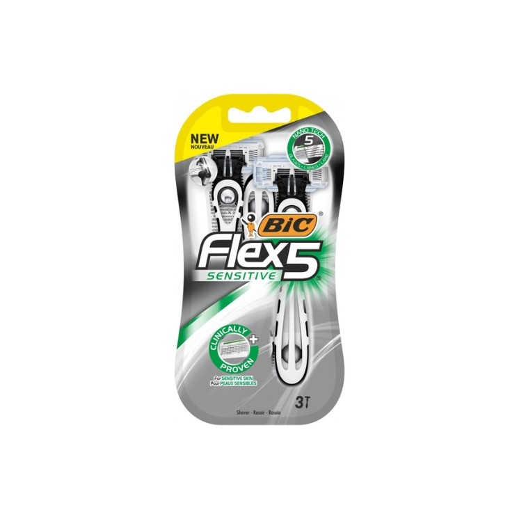BIC Flex5 Sensitive Scheermes 3 stuks