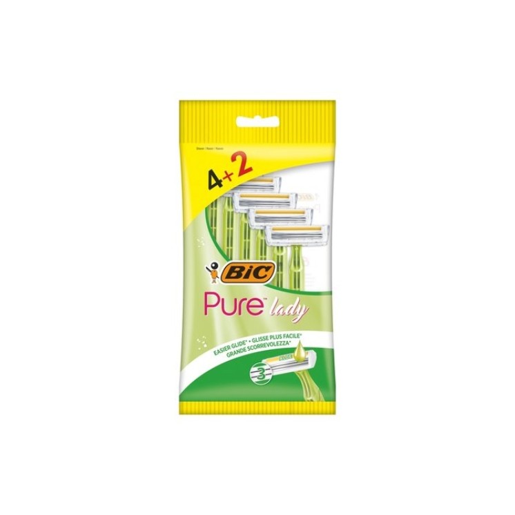 Бритви BIC Pure Lady, 6 штук