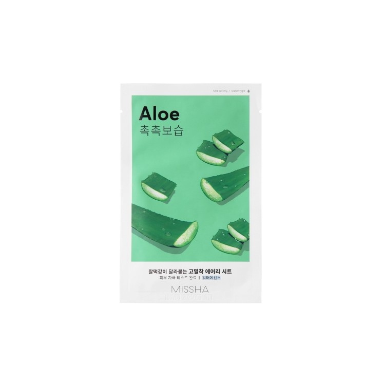 Зволожувальна та еластична тканинна маска Missha Airy Fit Aloe 19 г