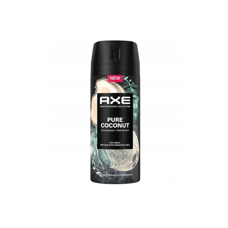 Axe Dézodorant avec spray'u Pure Coconut 150 ml