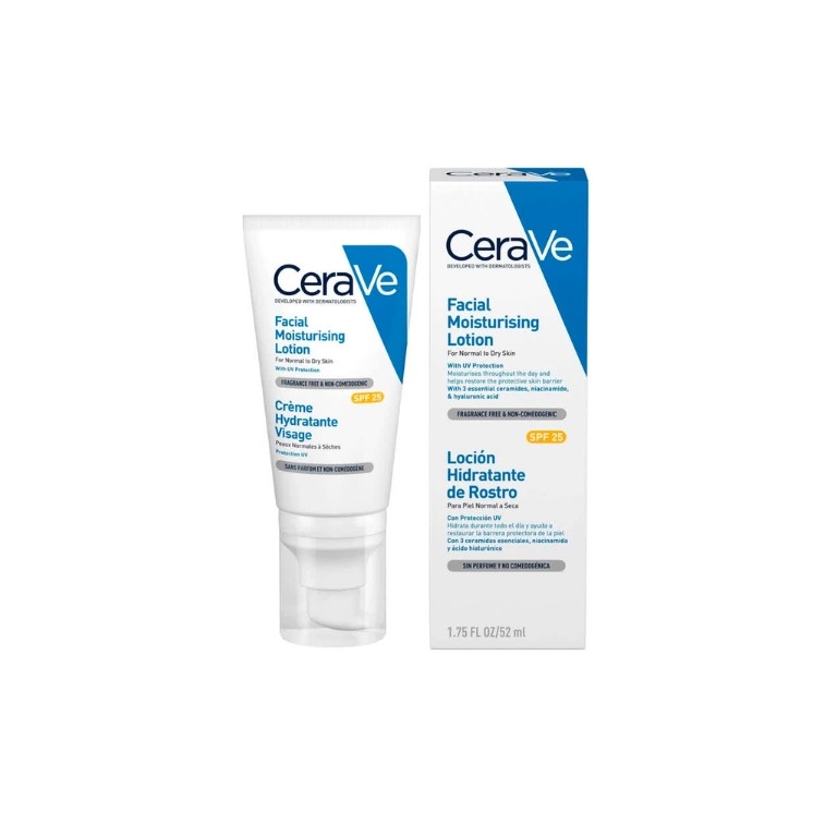 Зволожувальний крем для обличчя Cerave для нормальної та сухої шкіри SPF30 52 мл
