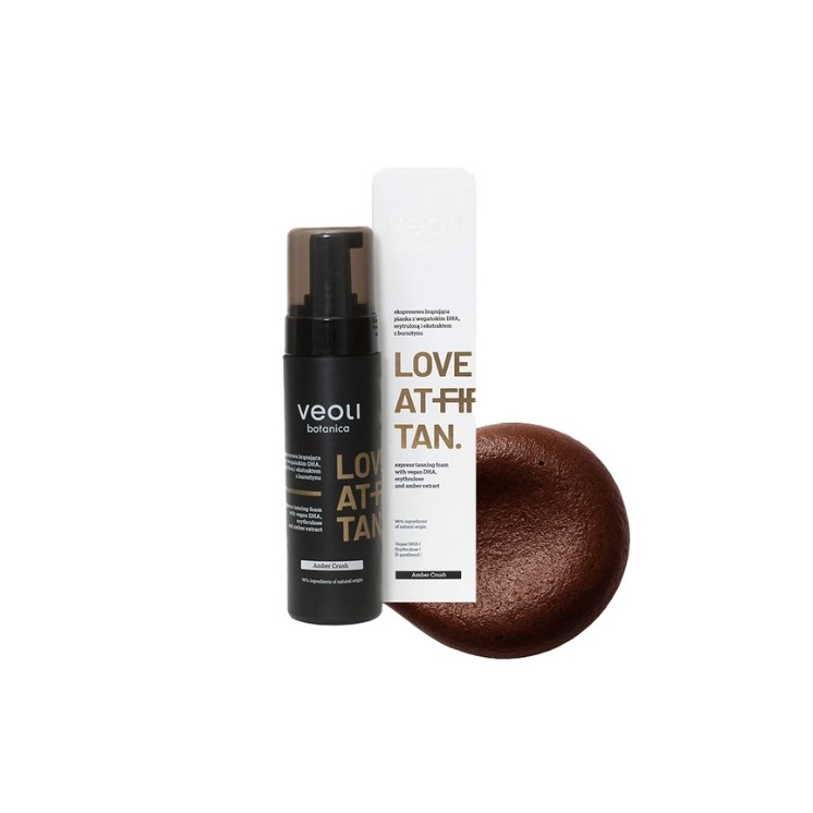 Veoli Botanica Love At First Tan Express Körperbräunungsschaum Karamellton Amber Crush 200 ml