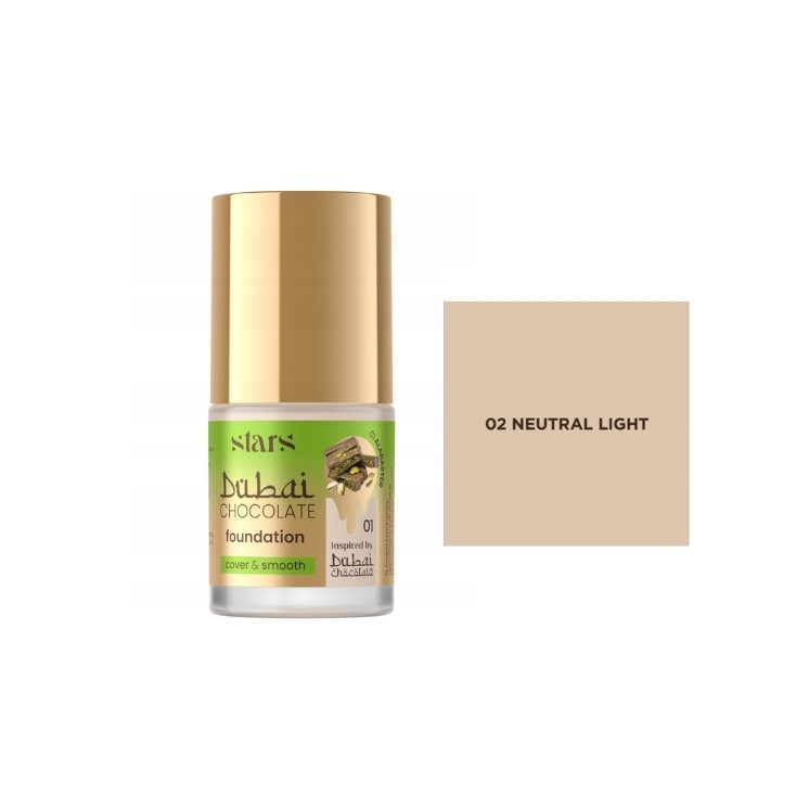 Stars from the stars Dubai Chocolate Foundation Gezichtsfoundation /02/ Neutral Light 25 g