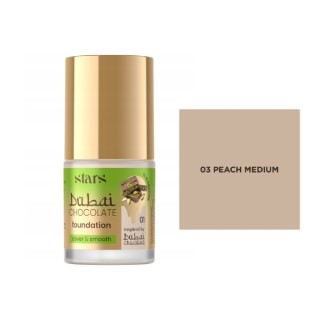 Stars from the stars Dubai Chocolate Foundation Gesichtsgrundierung /03/ Peach Medium 25 g