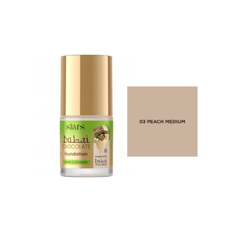 Stars from the stars Dubai Chocolate Foundation Gesichtsgrundierung /03/ Peach Medium 25 g