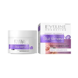 Висококонцентрований крем для обличчя Eveline Snail Slime + Coenzyme Q10 50 мл