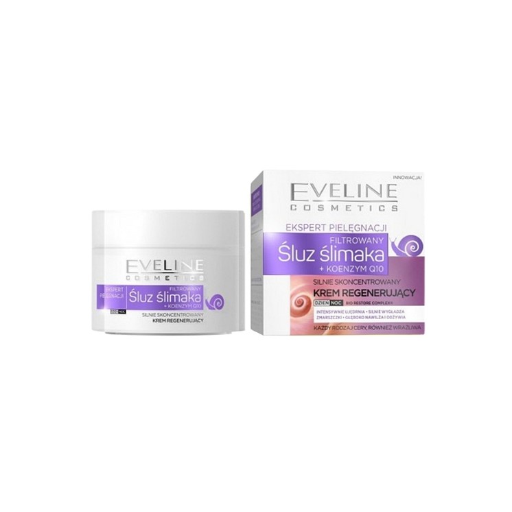 Crème Visage Hautement Concentrée Bave d'Escargot + Coenzyme Q10 Eveline 50 ml
