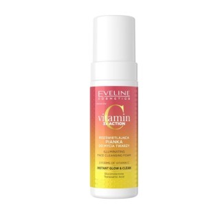 Освітлююча пінка для очищення обличчя Eveline Vitamin C 3x Action 150 мл