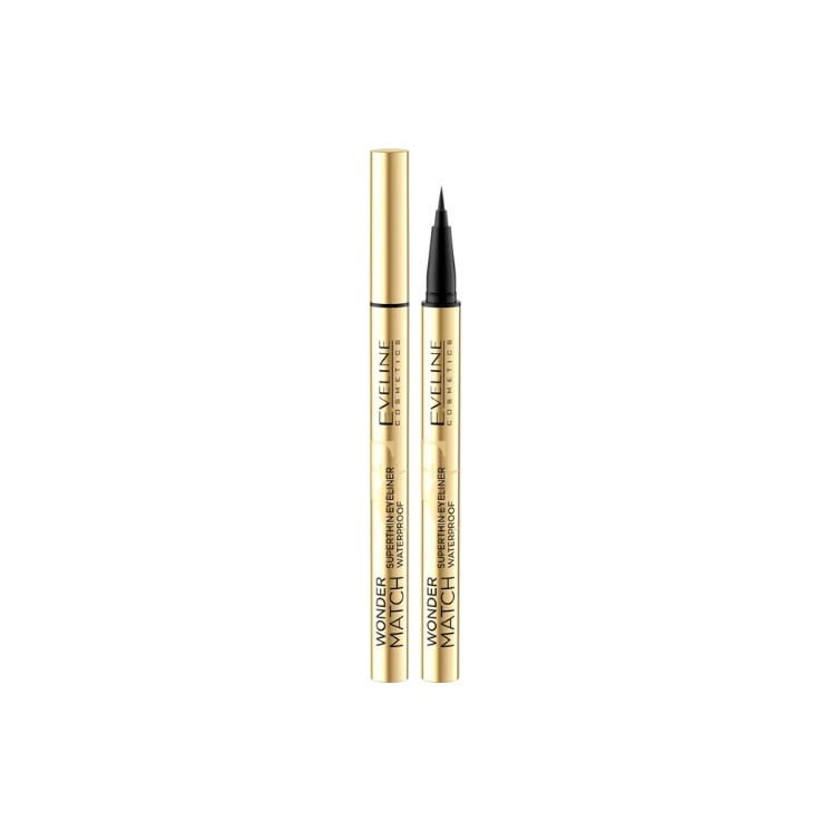 Stylo Eyeliner Eveline Wonder Match Superthin Black 1 pièce
