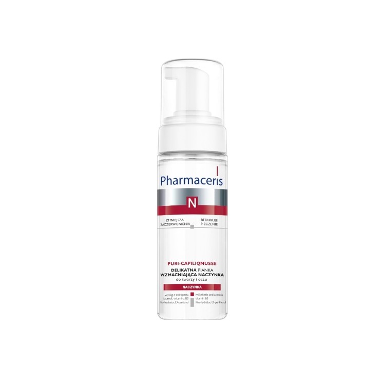 Pharmaceris N Puri-Capiliqmusse delicate reinigingsschuim versterkende haarvaten 150 ml