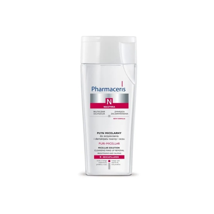 Pharmaceris N Puri-Micellar Fluide micellaire pour nettoyer et démaquiller le visage et les yeux 200 ml