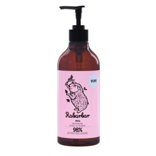 Savon liquide naturel pour les mains YOPE Rhubarbe et Rose 500 ml