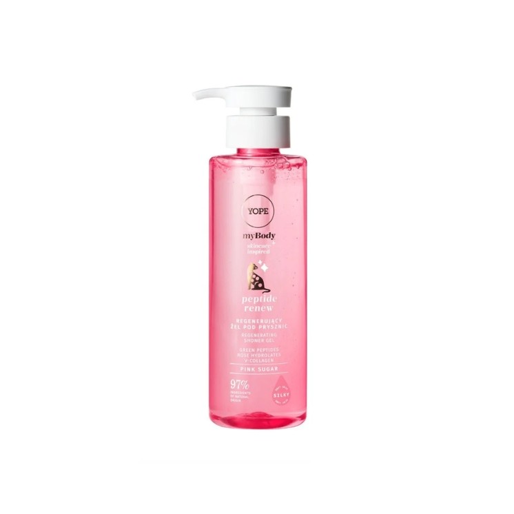 YOPE myBODY Peptide Renew Регенеруючий гель для душу Pink Sugar 300 мл