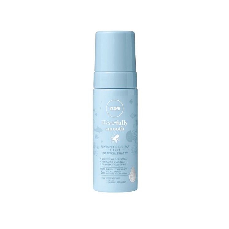 YOPE Waterfully Smooth Mousse nettoyante micro-exfoliante pour le visage 150 ml