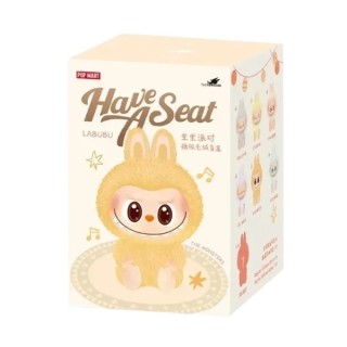 LABUBU Originele Pluche Zittende Hanger Pop Mart Labubu The Monsters Have a Seat + QR-code 1 st.
